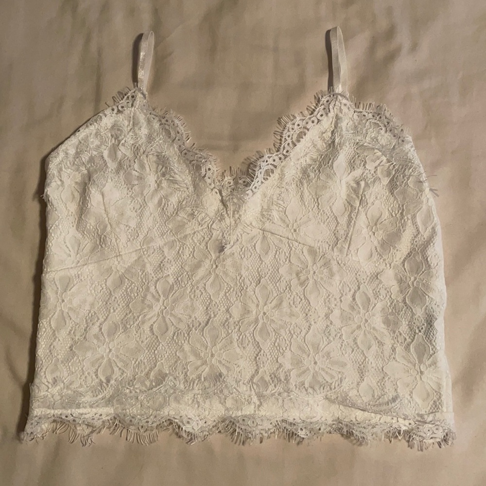 White Lace Tank
